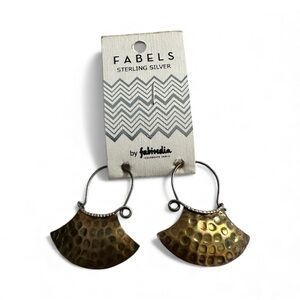 Fabels Sterling Silver Gold-Tone Earrings